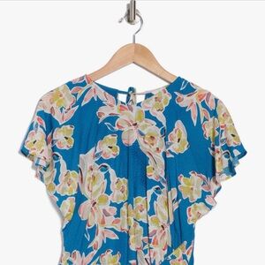 Joie Blue Floral Blouse